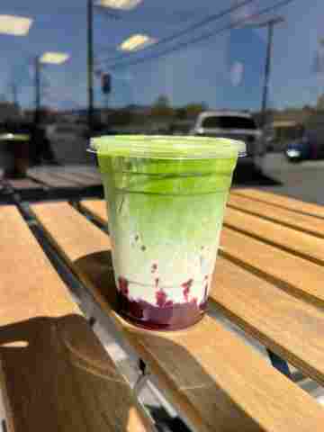 blueberry matcha