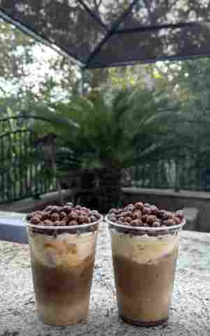 cocoa puff latte