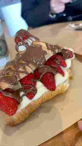 croaissant fresas con crema